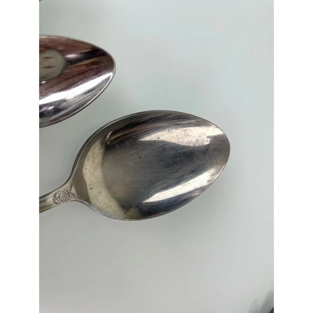 Set of 4 + 1 Serving Versailles Stainless Steel MSI Made in Japan Spoons 6.5